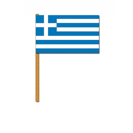 Luxe hand flag Greece 30 x 45 cm