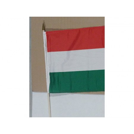 Luxe zwaaivlag/handvlag Hongarije 30 x 45 cm op stok