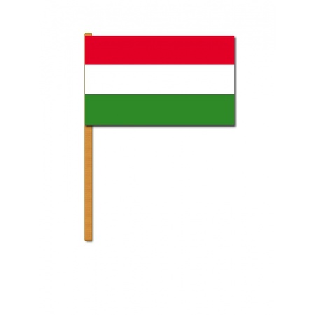 Luxe hand flag Hungary 30 x 45 cm