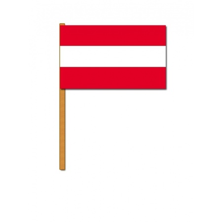 Luxe hand wave flag Austria 30 x 45 cm