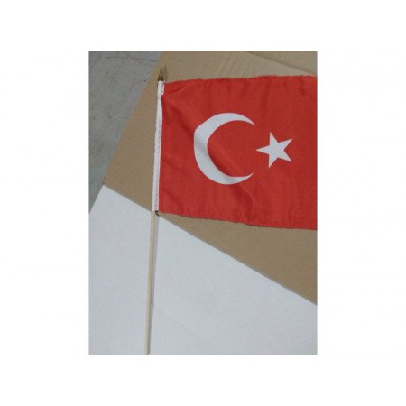 Luxe hand flag Turkey 30 x 45 cm