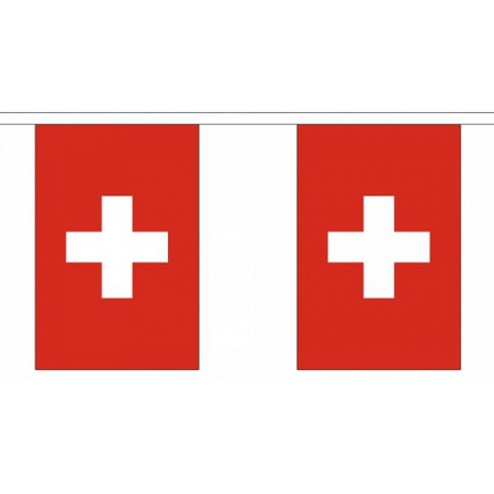 Luxury Switzerland bunting 9 m