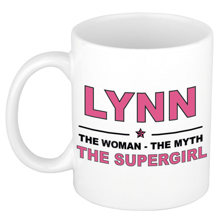 Lynn The woman, The myth the supergirl collega kado mokken/bekers 300 ml
