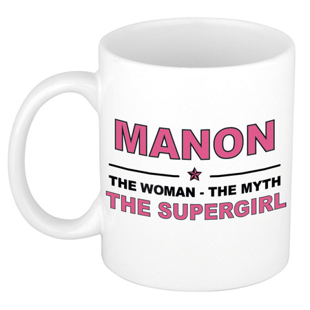 Manon The woman, The myth the supergirl name mug 300 ml