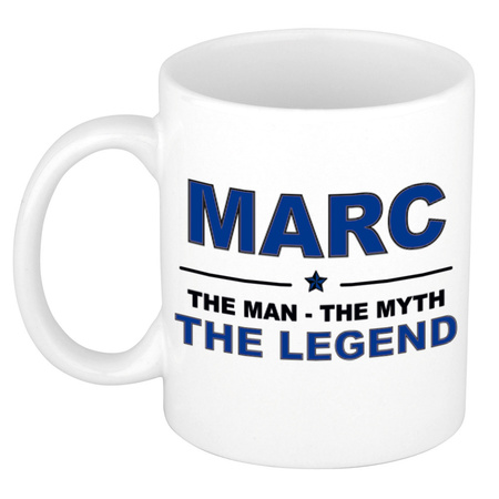 Marc The man, The myth the legend collega kado mokken/bekers 300 ml