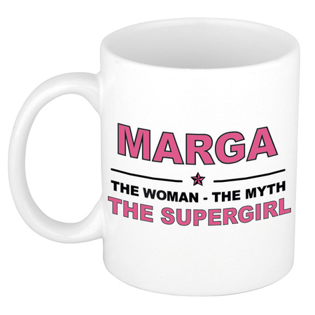 Marga The woman, The myth the supergirl collega kado mokken/bekers 300 ml