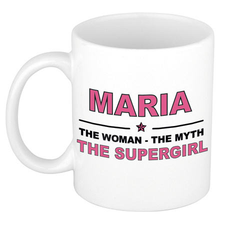 Maria The woman, The myth the supergirl collega kado mokken/bekers 300 ml