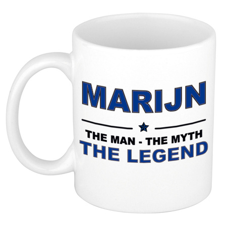 Marijn The man, The myth the legend collega kado mokken/bekers 300 ml