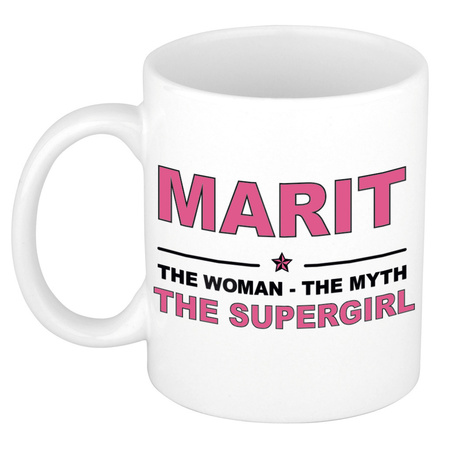 Marit The woman, The myth the supergirl collega kado mokken/bekers 300 ml