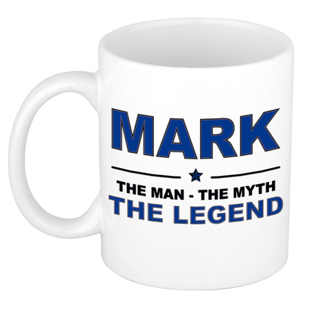 Mark The man, The myth the legend collega kado mokken/bekers 300 ml