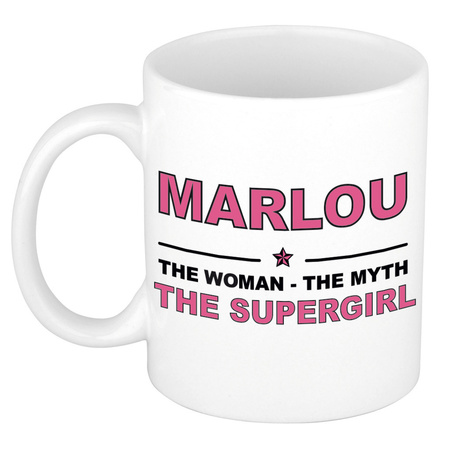 Marlou The woman, The myth the supergirl collega kado mokken/bekers 300 ml
