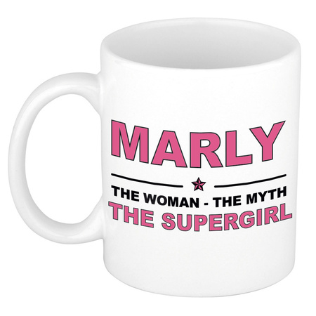 Marly The woman, The myth the supergirl collega kado mokken/bekers 300 ml