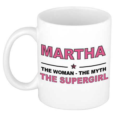 Martha The woman, The myth the supergirl name mug 300 ml