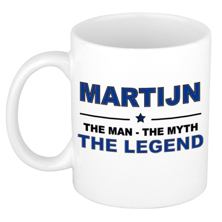 Martijn The man, The myth the legend collega kado mokken/bekers 300 ml