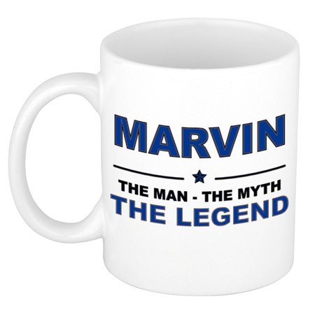 Marvin The man, The myth the legend collega kado mokken/bekers 300 ml