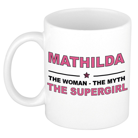 Mathilda The woman, The myth the supergirl collega kado mokken/bekers 300 ml