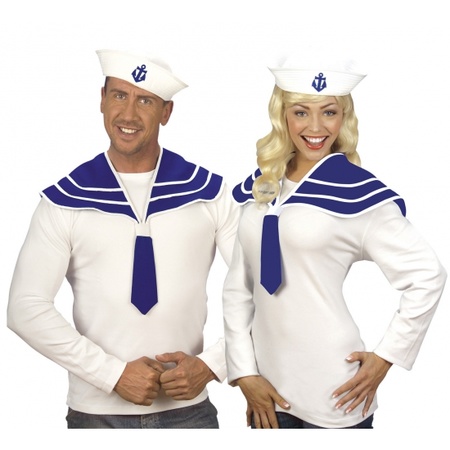 Sailor carnaval accessoires set blue