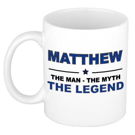 Matthew The man, The myth the legend collega kado mokken/bekers 300 ml