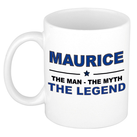 Maurice The man, The myth the legend collega kado mokken/bekers 300 ml