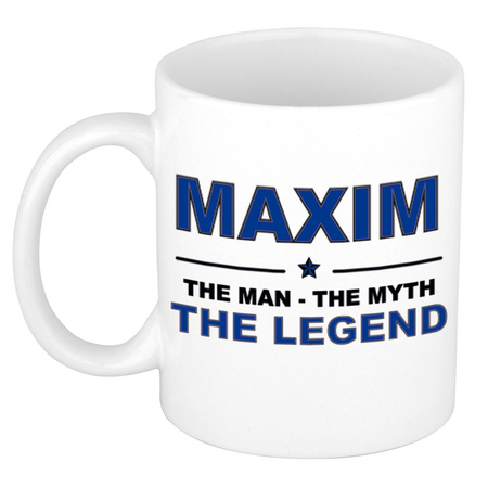 Maxim The man, The myth the legend collega kado mokken/bekers 300 ml