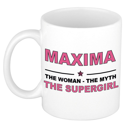 Maxima The woman, The myth the supergirl name mug 300 ml