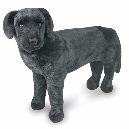 Jumbo black labrador soft toy 79 cm