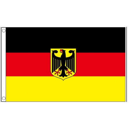 Polyester mega vlag Duitsland wapen 150 x 240 cm
