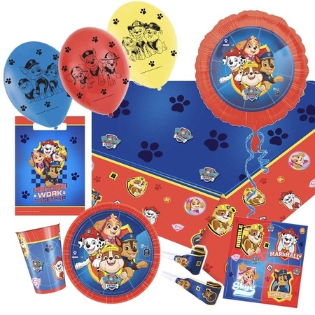Mega Paw Patrol kids theme party decoration package 9-16 people