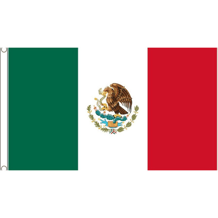 Polyester mega vlag Mexico 150 x 240 cm