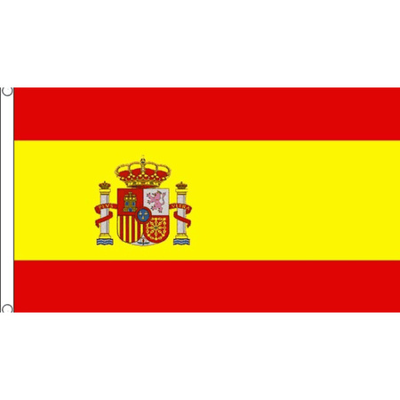 Polyester mega vlag Spanje 150 x 240 cm