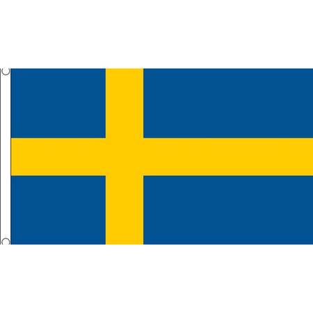 Polyester mega vlag Zweden 150 x 240 cm