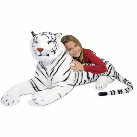 Extra grote witte tijger 100 cm