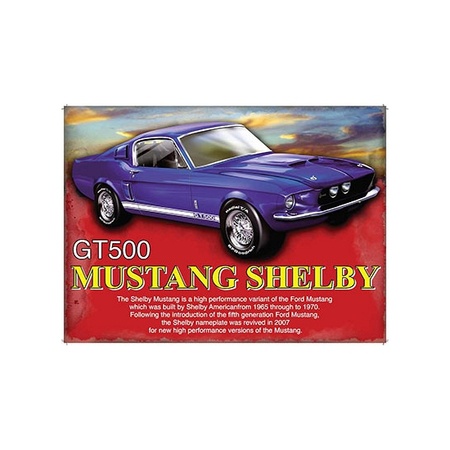 Metalen plaat Mustang Shelby