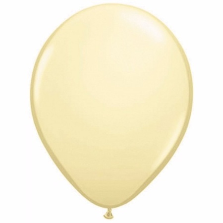 Metallic ivory balloons 10 pieces