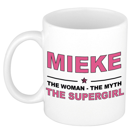 Mieke The woman, The myth the supergirl collega kado mokken/bekers 300 ml