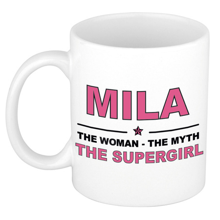 Mila The woman, The myth the supergirl collega kado mokken/bekers 300 ml