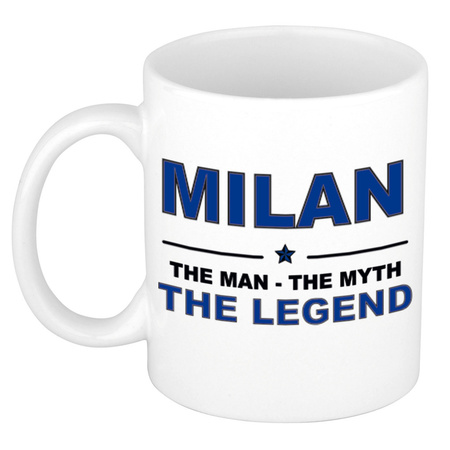 Milan The man, The myth the legend collega kado mokken/bekers 300 ml
