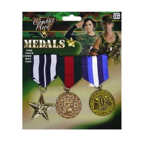 Military medals 3 pieces