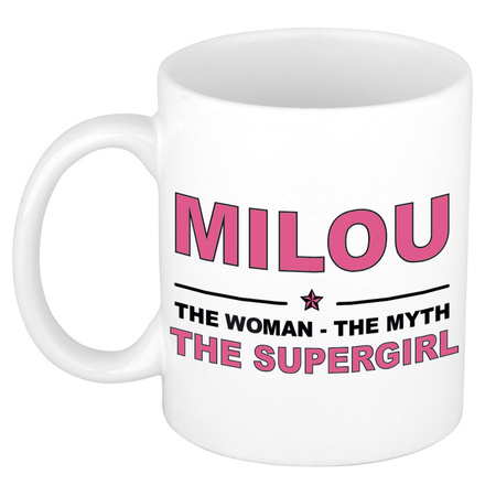 Milou The woman, The myth the supergirl collega kado mokken/bekers 300 ml