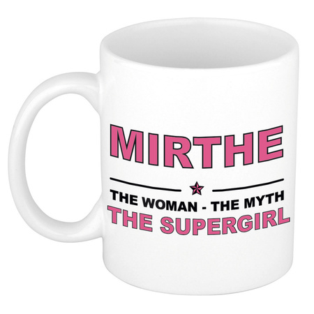 Mirthe The woman, The myth the supergirl collega kado mokken/bekers 300 ml