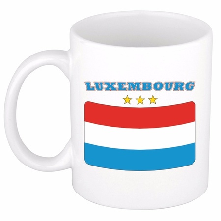 Luxemburgse vlag theebeker 300 ml