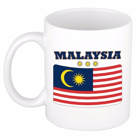Maleisische vlag theebeker 300 ml