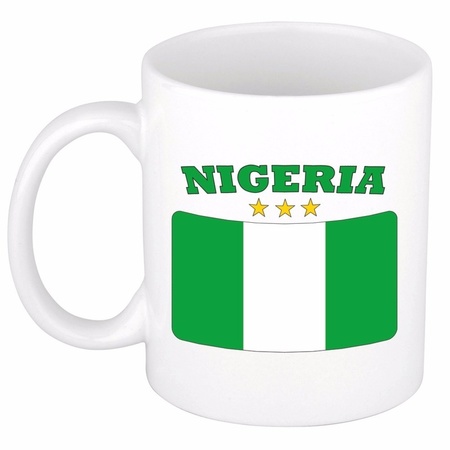 Nigeriaanse vlag theebeker 300 ml
