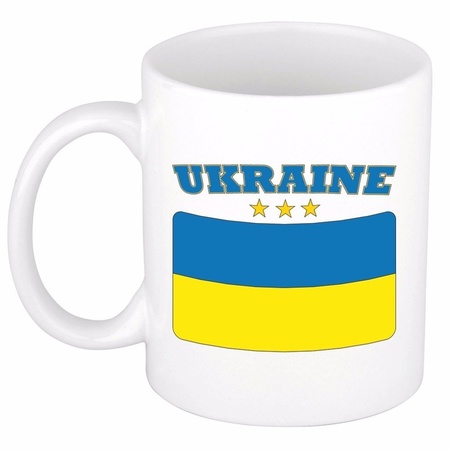 Oekraiense vlag theebeker 300 ml
