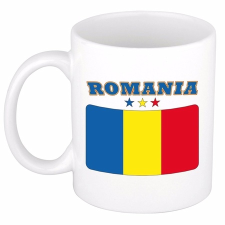Roemeense vlag theebeker 300 ml