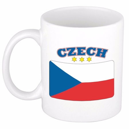Tsjechische vlag theebeker 300 ml