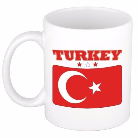 Turkse vlag theebeker 300 ml
