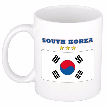 Zuid Koreaanse vlag theebeker 300 ml