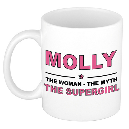 Molly The woman, The myth the supergirl collega kado mokken/bekers 300 ml