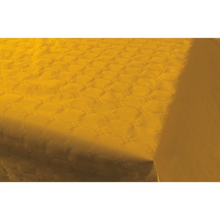 Mosterd geel papieren tafellaken/tafelkleed 800 x 118 cm op rol